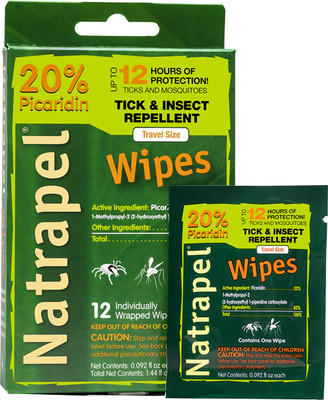 Arb Natrapel Picaridin Wipes - 12 Wipes Per Box