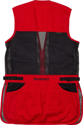 Bg Mesh Shooting Vest R-hand - Youth's X-large Black/red