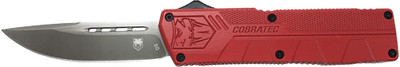 Cobratec Lightweight Otf - Red 3.25" Drop Point