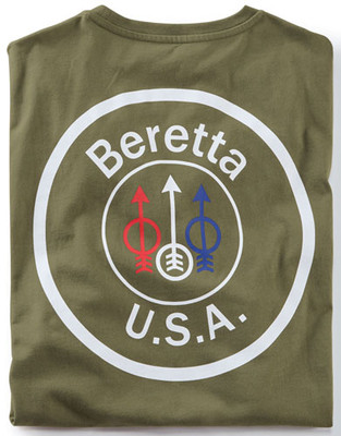 Beretta T-shirt Usa Logo - 2x-large Od Green