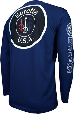 Beretta T-shirt Long Sleeve - Usa Logo X-large Navy Blue