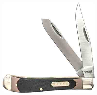 Old Timer Knife Gunstock Trppr - 2-blade 3.1" S/s Delrin