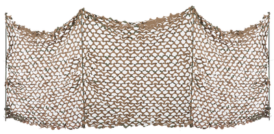 Camo Unlimited Portable Ground Blind Camouflage Netting 3-D Leaf Like Foliage 38"x10' with 4 Collapsible Fiberglass Polls Green/Brown