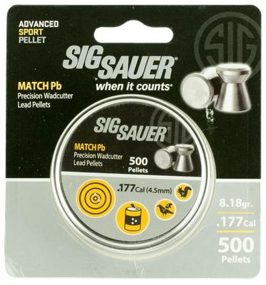 Sig Sauer Airguns Match, Sig Air-ammo-match-pb-177-500