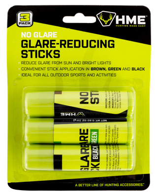 HME Black Brown Green Face Paint Sticks