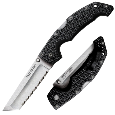 Cold Steel Voyager XL 5.5 in Plain Black GFN Handle