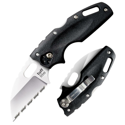 Cold Steel Tuff Lite Folder 2.5in Serrated Blk Polymer Hndl