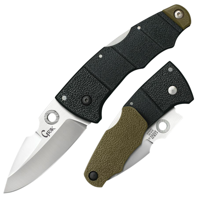 Cold Steel Grik Folder 3.0 in Plain OD Green GFN Handle