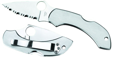 Spyderco Dragonfly Folder 2.32 in Plain Stainless Handle