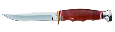 KA-BAR Hunter Fixed 4.0 in Blade Leather Handle
