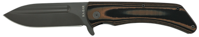 KA-BAR Mark 98 Folder 3.5 in Black Blade Brown-Black G-10