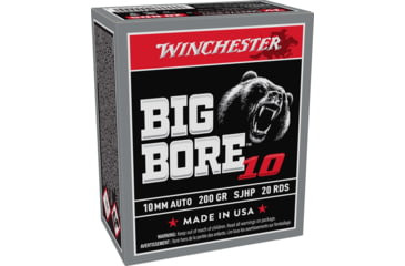 Winchester Big Bore 10mm 200gr 20/box Jsp Cs