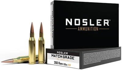 Nosler Match Grade .260 REM, 130gr, HPBT - 20 Rounds [MPN: 60138]