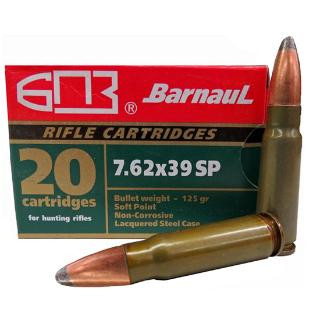 Barnaul 7.62X39MM, 125gr, SP - 20 Rounds [MPN: BRN762X39SP125] (460709486027)