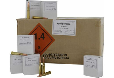PPU Metric Rifle 7.62X54MM RUSSIAN, 182gr, FMJ - 750 Rounds