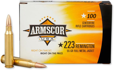 Armscor .223 REM, 55gr, FMJ - 100 Rounds [MPN: 50447]