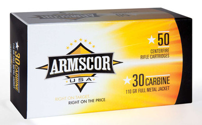 Armscor Precision .30 CARBINE, 110gr, FMJ - 50 Rounds [MPN: 50101PH]