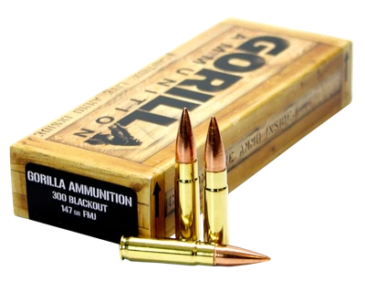 Gorilla Ammo .300 AAC BLACKOUT, 147gr, FMJ - 20 Rounds [MPN: GA300147FMJ]