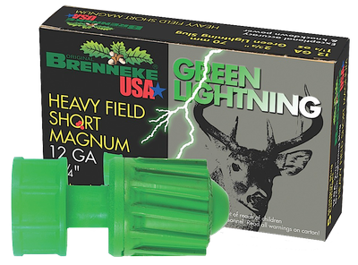 Brenneke Heavy Field Short Magnum 12 GA, 2-3/4in. 1-1/4oz. Slug - 5 Rounds [MPN: SL122HFSGL]