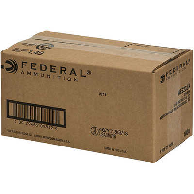 Federal American Eagle .223 REMINGTON, 55gr, FMJBT - 1000 Rounds [MPN: AE223BK]