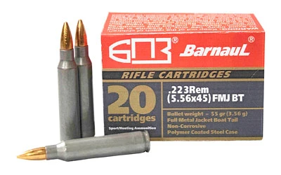 Barnaul .223 REM, 55gr, FMJ - 20 Rounds [MPN: BRN223REMFMJBT55]