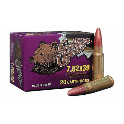 DKG Trading Inc. Golden Bear 7.62X39MM, 123gr, FMJ - 500 Rounds [MPN: AG762FMJ]