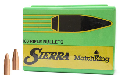 Sierra MatchKing .22 CAL, 53gr, Hollow Point Flat Base - 100 Rounds [MPN: 1400]