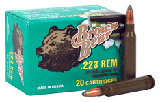 Brown Bear .223 REM, 62gr, SP - 20 Rounds [MPN: A223RSP]