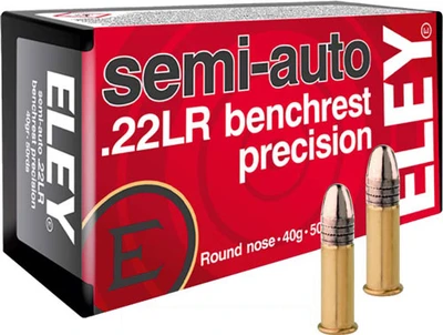 Eley Precision .22 LR, 40gr, RN - 50 Rounds [MPN: 1180]