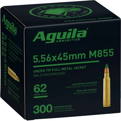 Aguila Ammo 5.56x45mm 62gr. - Green Tip 300-pack