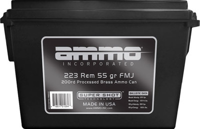 Ammo Inc Ammo .223 Rem - 55gr. Fmj Ammo Can 200-pack