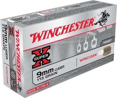 Winchester Super-X 9MM, 115gr, BEB - 50 rounds [MPN: WC91]