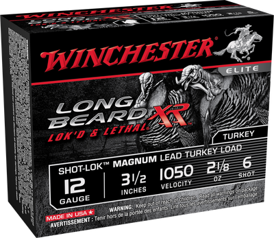 Winchester Long Beard XR 12 GA, 3-1/2in. 2-1/8oz. #6 Shot - 10 Rounds [MPN: STLB12LM6]