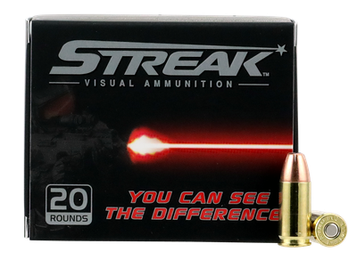 Ammo Inc Streak 9MM, 115gr, JHP - 20 Rounds [MPN: 9115JHPSTRKR]