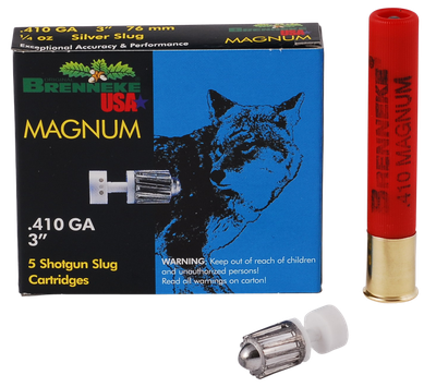 Brenneke Magnum .410 BORE 3in. 1/4oz. Slug  5 Rounds [MPN: SL4103M] - FD