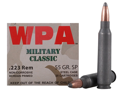 Wolf Military Classic .223 REM, 55gr, SO - 500 Rounds [MPN: MC22355SP]