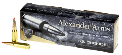 Alexander Arms 6.5 GRENDEL, 129gr, SST - 20 Rounds [MPN: AG129SSTBX]