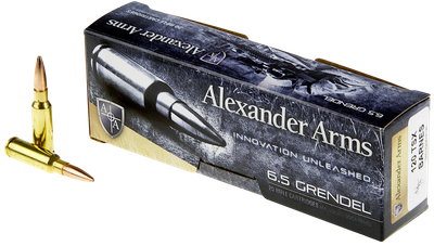 Alexander Arms 6.5 GRENDEL, 120gr, NBT - 20 Rounds [MPN: AG120BTBOX]