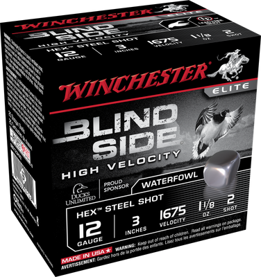 Winchester Blindside 12 GA, 3in. 1-1/8oz. #2 Shot - 25 Rounds [MPN: SBS123HV2]