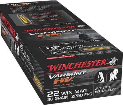 Winchester Supereme 22 .22 WMR, 30gr, JHP - 50 Rounds [MPN: S22M2]