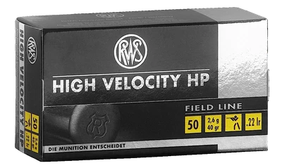 RWS High Velocity .22 LR, 40gr, HP - 50 Rounds [MPN: 2132494]