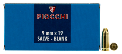 Fiocchi 9MM, Blanks - 50 Rounds [MPN: 9MMBLANK]