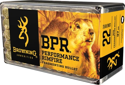 Browning BPR .22 LR, 37gr, Plated HP - 50 Rounds [MPN: B194122050]