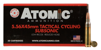 Atomic Ammunition 5.56X45MM, 112gr, SPRN - 50 Rounds