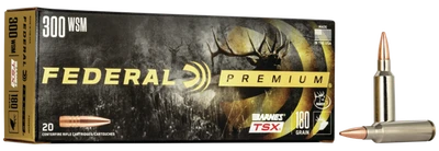 Federal Premium .300 WSM, 180gr, BTSX - 20 Rounds [MPN: P300WSMF]