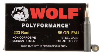 Wolf Military Classic .223 REM, 55gr, HP - 500 Rounds [MPN: MC22355HP]