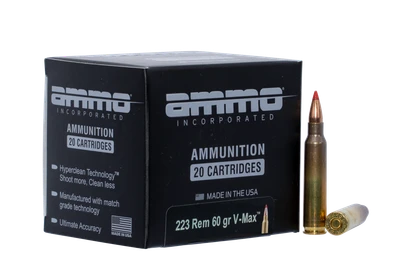 Ammo Inc .223 REM, 60gr, V-max - 20 Rounds [MPN: 223060VMXA20]