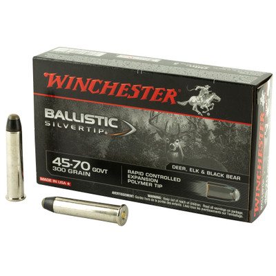 Winchester Ballistic Silvertip .45-70 GOVT, 300gr, Polymer Tip - 20 Rounds [MPN: SBST4570]