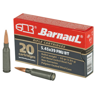 Barnaul 5.45x39MM, 60gr, FMJ - 20 Rounds [MPN: BRN545x39FMJ60]