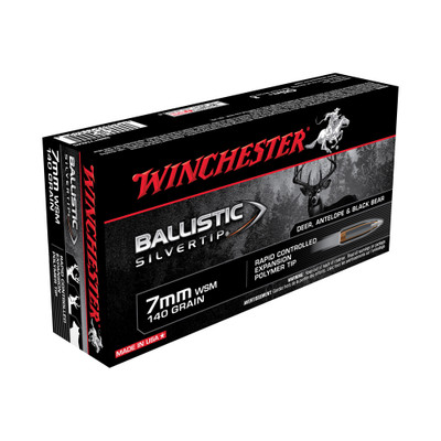 Winchester Silvertip 7MM WSM, 140gr, Defense Tip - 20 Rounds [MPN: SBST7MMS]